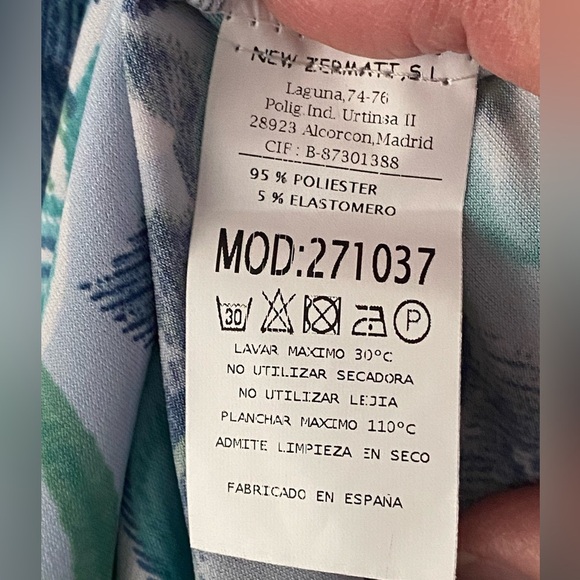 Zermatt Floral Short Sleeve Dress Woman’s Dress Size XL - Picture 8 of 9